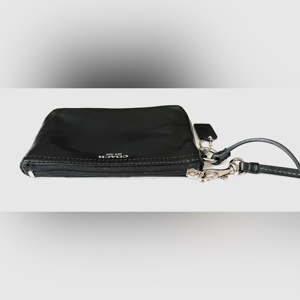 Coach Black Leather Wristlet - Picture 5 of 10